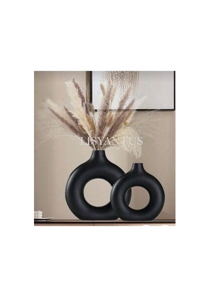 Halka Vazo Bohem Vazo Biblo Ikili Set