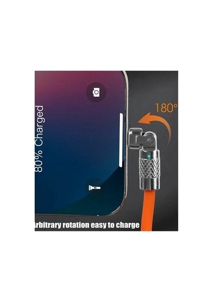Samsung A71 A72 A73 Uyumlu Type-C To Type-C 120W 6A Super Hızlı Şarj Kablosu Ucu Döner fiyatları