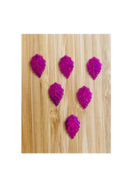 Halay Mendili Yaprak Pul Janjanlı Koyu Fuşya 20GR Takriben 300 Adet