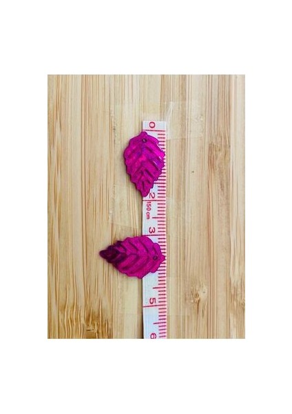 Halay Mendili Yaprak Pul Janjanlı Koyu Fuşya 20GR Takriben 300 Adet modelleri