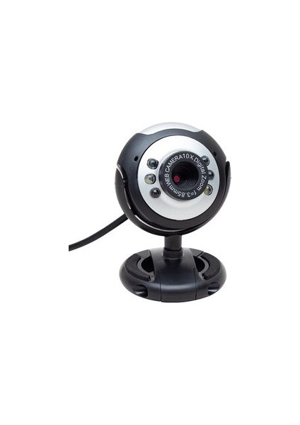 8UT1K0 Shopzum PM-3962 1.3 Mp 10X Zoom 6 Ledli Mikrofonlu USB Webcam