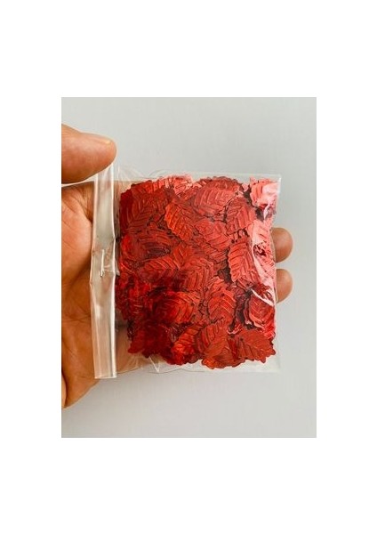 Halay Mendili Yaprak Pul Kırmızı 20 gr Takriben 300 Adet indirimleri