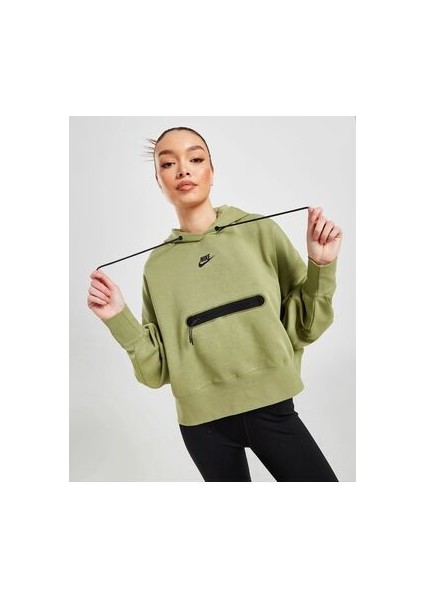 Sportswear Tech Fleece Over-Oversized Crop Pullover Hoodie Kadın Sweatshirt Ndd Sport modelleri