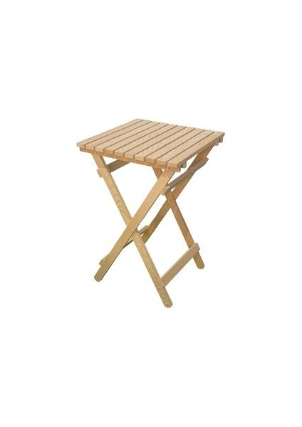 Ahşap Balkon Bahçe Mutfak 3'lü Bistro Set Katlanır 2 Sandalye 1 Masa Takım 50X50CM Nat MB247