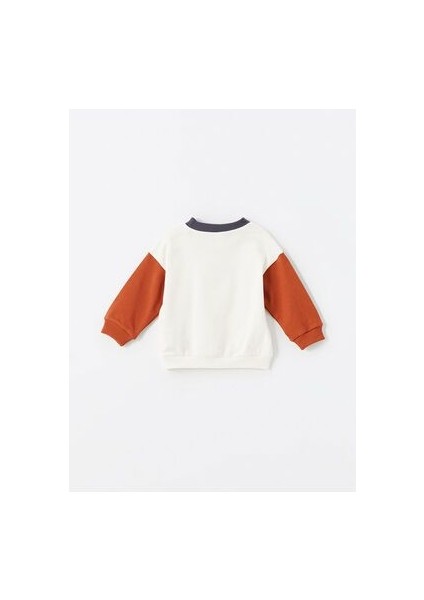 Bisiklet Uzun Kollu Baskılı Erkek Bebek Sweatshirt ve Eşofman Alt 2'li Takım