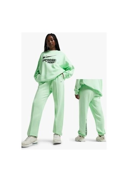 Sportswear Loose Fleece ''swoosh By Nike Graphic'' Kadın Eşofman ALTI(FZ4632-376) Aslan Sport