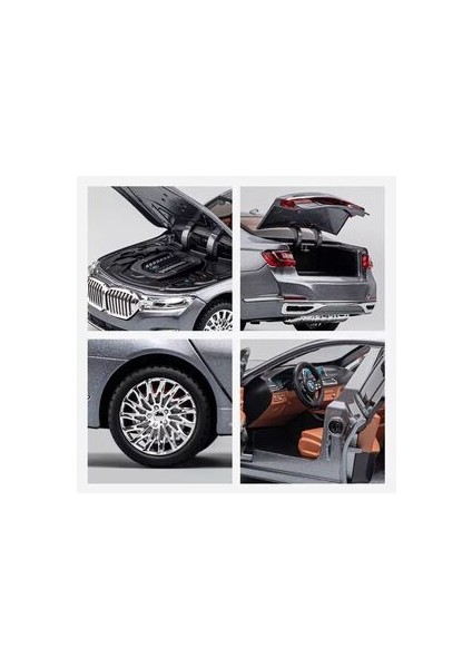 Bmw 760 Araba Bmw 7 Serisi Araba 1:24 Diecast Metal Model Araba Koleksiyon Araba Sesli Işıklı fırsatları