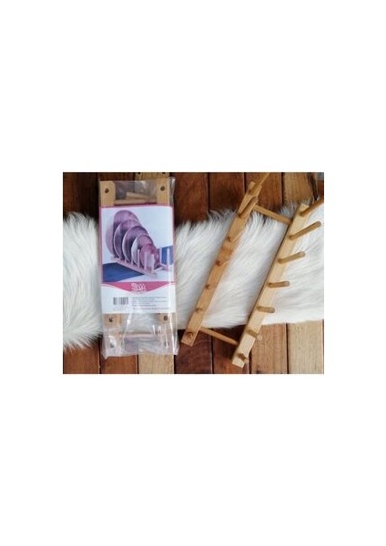 Bambu Tabaklık 6 Bölmeli Tabak Standı %100 Bambu modelleri