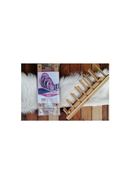 Bambu Tabaklık 6 Bölmeli Tabak Standı %100 Bambu fırsatları