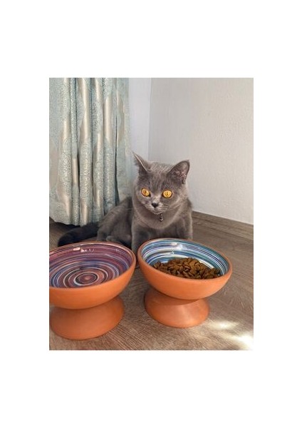 Çömlek 1ADET Desenli Mama-Su Kabı 15CM modelleri