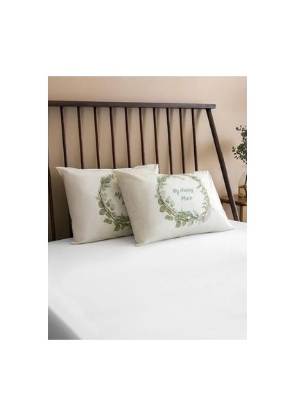 Karışık Baskılı Baskılı Yastık Kılıfı 2'li 50X70 cm