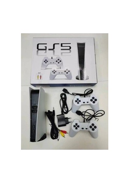 Tv Oyun Konsolu Gs5 Çift Kollu Kablolu 200 Oyun Yüklü Nostaljik Atari