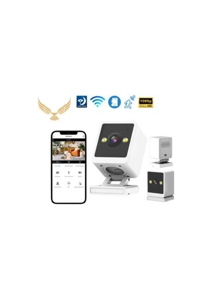 Rion Full Hd 1080P Gece Görüşlü Kamera Mobil Izleme Micro Sd Destekli Wi-Fi Kamera Ct-45