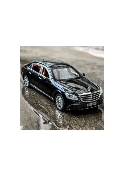 Mercedes-Benz Araba Mercedes E300L Araba 1:24 Diecast Metal Model Koleksiyon Araba Sesli Işıklı 21CM
