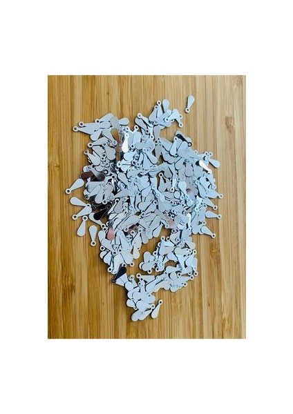 Oya, Havlu, Halay Mendili Kulplu Damla Pul "gümüş" 11X4MM 20 gr 1000 Adet. fiyatları