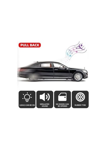 Mercedes-Benz Araba Mercedes E300L Araba 1:24 Diecast Metal Model Koleksiyon Araba Sesli Işıklı 21CM indirimleri