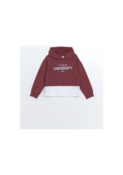 Lw - Kapüşonlu Baskılı Kız Bebek Sweatshirt ve Eşofman Alt 2'li Takım fiyatları