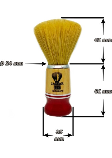 783 Ahşap Saplı Doğal Kıl Tıraş Fırçası fiyatları