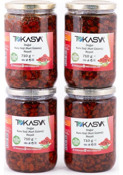 Kuru Goji (Kurt Üzümü) Reçeli 710 G (4 Lü Kavanoz)