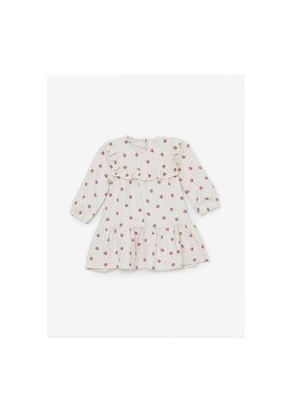 Lcw Uzun Kollu Balıksırtı Kız Bebek Elbise