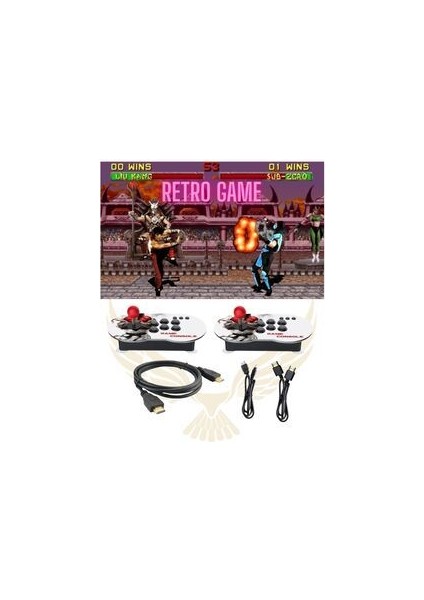 Leons Joystic LED Işıklı Oyun Konsolu Kablosuz Hd Mini Konsol Kristal Topuz game console