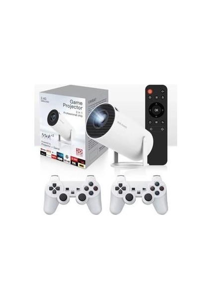 Lordx Projeksiyon Cihazı 4K Projektör+Oyun 2in1 Pro Projektör