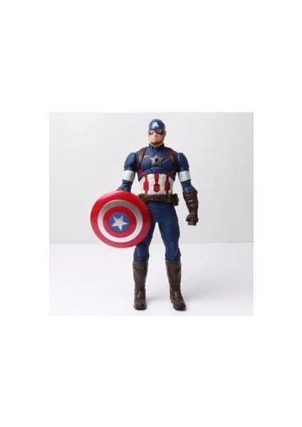 Captain America Figür 30 cm Işıklı Sesli Kaptan Amerika Figür
