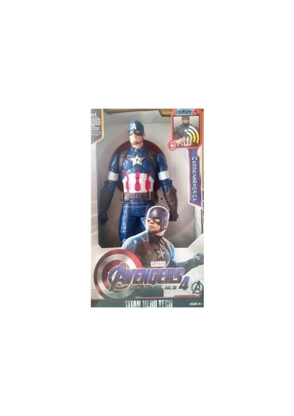 Captain America Figür 30 cm Işıklı Sesli Kaptan Amerika Figür modelleri