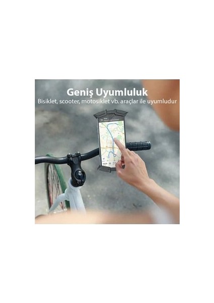 Motosiklet Bisiklet Gidonu Için Telefon Tutucu 360 Darbe Emici Scooter fiyatları