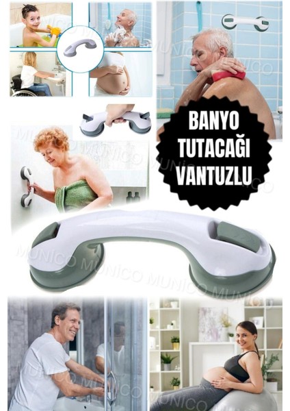 Vantuzlu Güçlü Emme Güvenli Tutunma Çubuğu Tuvalet ve Banyo Için Ideal Banyo Güvenlik Barı