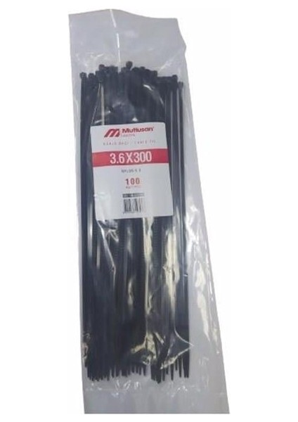 3,6*300 100'LÜ Paket Kablo Bağı Siyah fiyatları