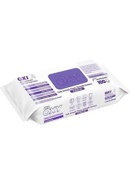 Yüzey Temizlik Havlusu 100 Yaprak Lavanta Esintisi Plastik Kapaklı 2'li Set 200 Yaprak