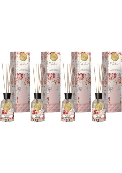 Mabel Marseılle Çubuklu Oda Parfümü 100 ml Pudra Düşleri 4'ü Set