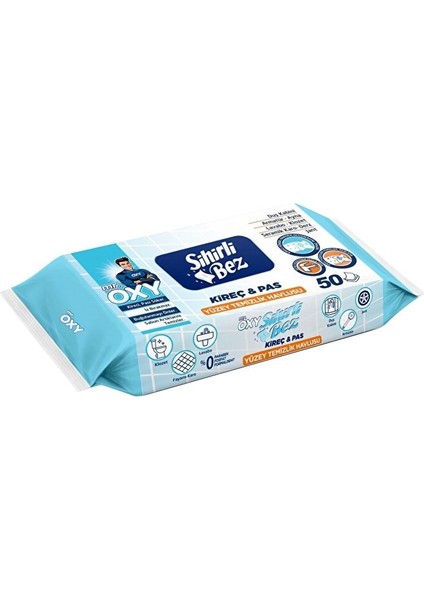 Sihirli Bez Kireç & Pas Yüzey Temizlik Havlusu 50 Yaprak Plastik Kapaklı (3 Lü Set) 150 Yprk