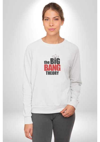 The Big Bang Theory Kadın Erkek Beyaz Baskılı Sweatshirt fiyatları