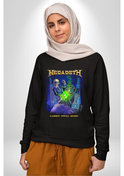 Megadeth Heavy Metal Kadın Erkek Siyah Sweatshirt