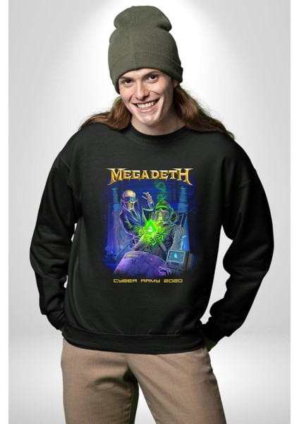 Megadeth Heavy Metal Kadın Erkek Siyah Sweatshirt fiyatları