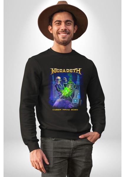 Megadeth Heavy Metal Kadın Erkek Siyah Sweatshirt fırsatları