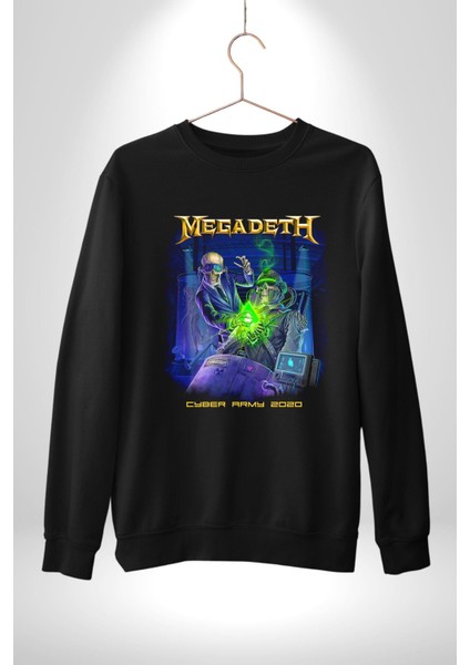 Megadeth Heavy Metal Kadın Erkek Siyah Sweatshirt indirimleri