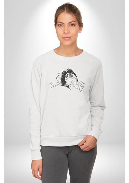 Elio ve Oliver Call Me By Your Name Kadın Erkek Beyaz Baskılı Sweatshirt modelleri