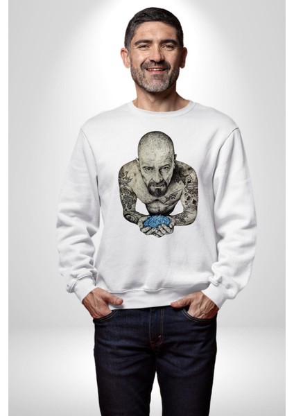 Breaking Bad Kadın Erkek Beyaz Sweatshirt fırsatları
