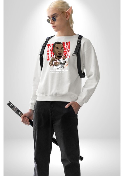 Basketbol Oyun Zamanı Kadın Erkek Beyaz Sweatshirt fiyatları
