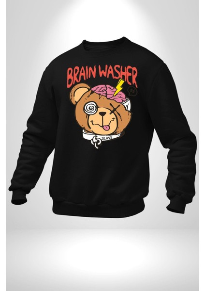 Beyin Yıkama Kadın Erkek Siyah Sweatshirt fırsatları