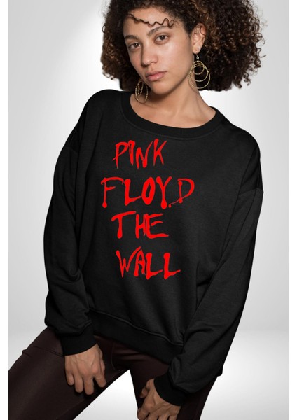 Pink Floyd The Wall Kadın Erkek Siyah Sweatshirt