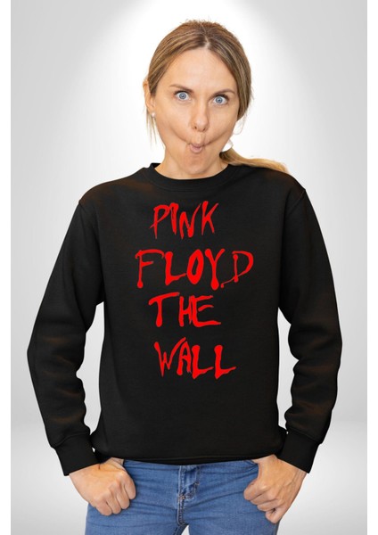 Pink Floyd The Wall Kadın Erkek Siyah Sweatshirt modelleri