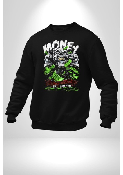 Dolar Kurukafa Kadın Erkek Siyah Sweatshirt fiyatları