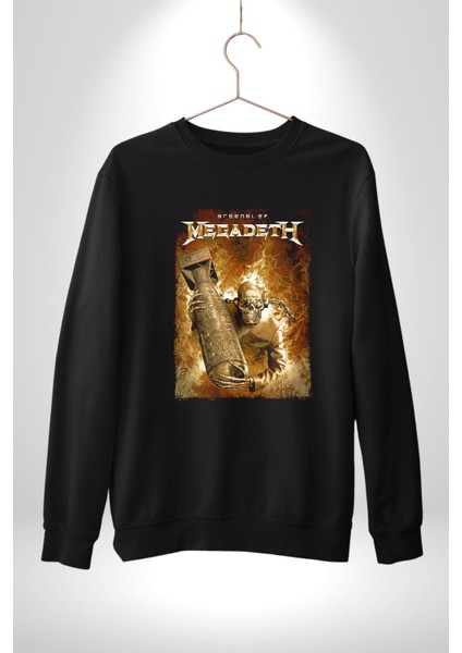 Megadeth Heavy Metal Kadın Erkek Siyah Sweatshirt fiyatları