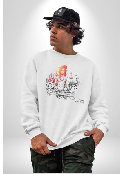 Uluslararası Yoga Günü 21 Temmuz Kadın Erkek Beyaz Baskılı Sweatshirt fırsatları