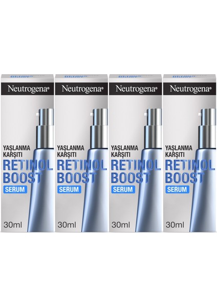 Retinol Boost Serum Antiaging 30ML (Yaşlanma Karşıtı Serum) (4 Lü Set)