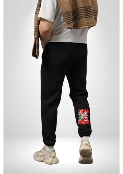 Basketbol Akira Sendoh Anime Slam Dunk Karakter 3 Iplik Erkek Baskılı Siyah Eşofman Altı fiyatları